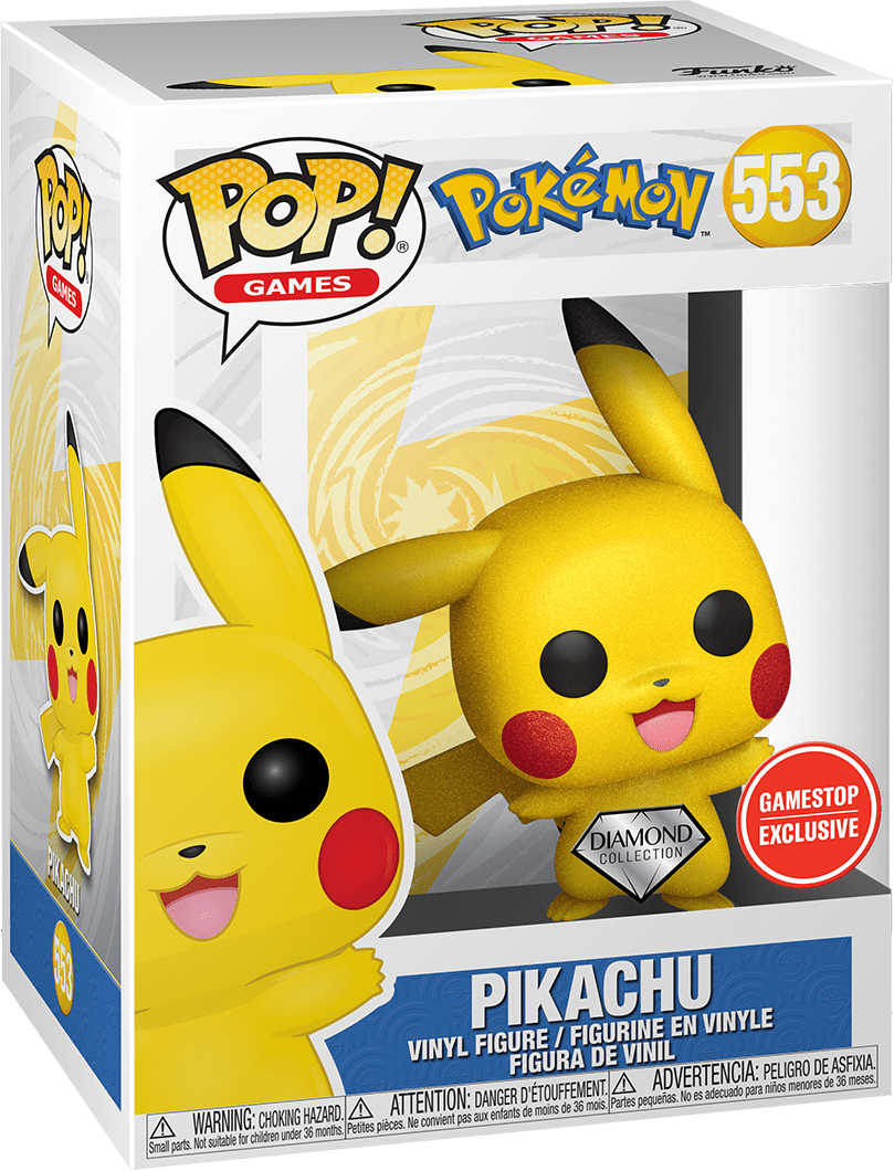 Pokemon Pikachu 842 (Diamond) Glitter Funko Pop