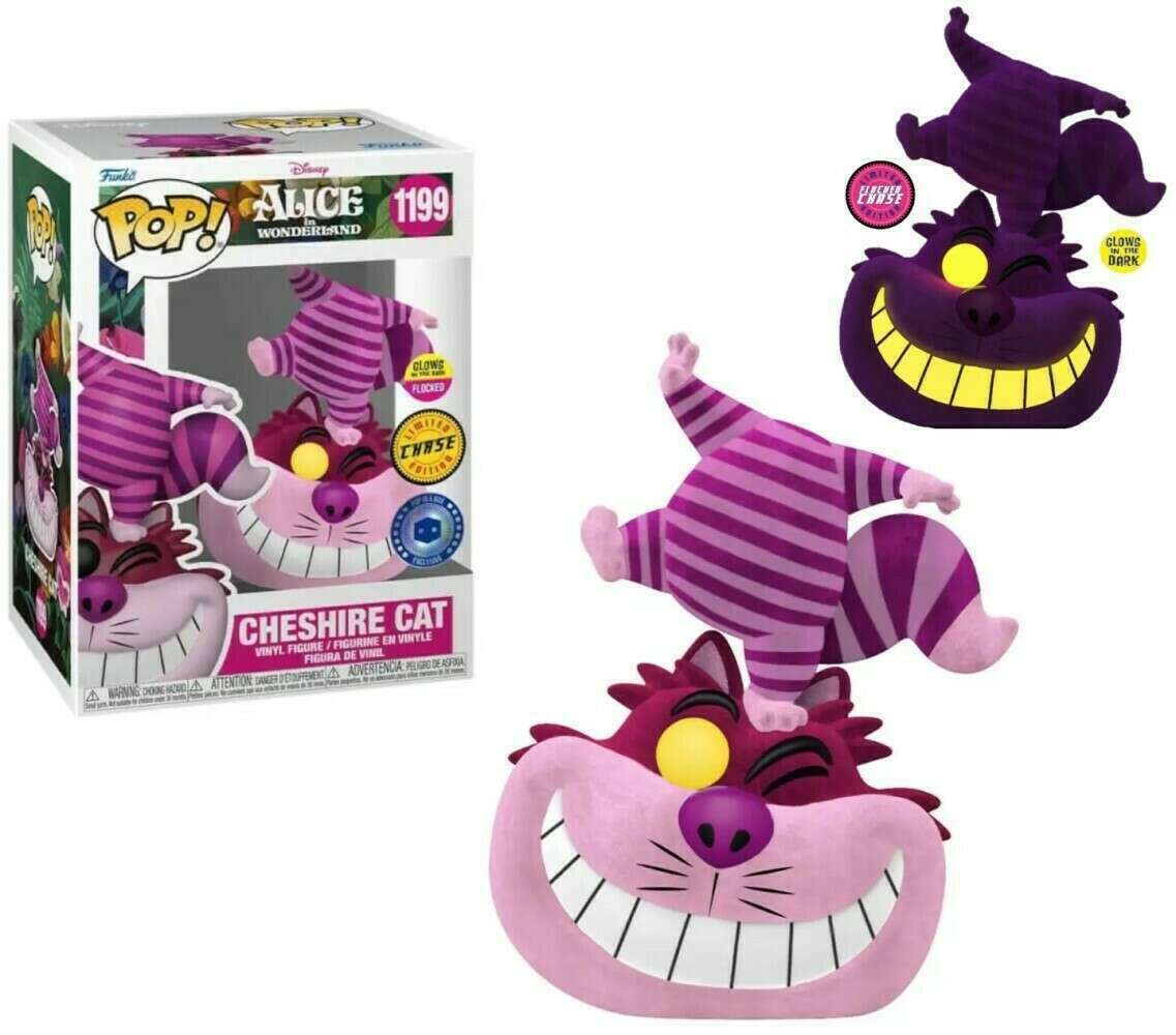 Disney: Alice in Wonderland Cheshire Cat (Flocked/Glow) Chase 1199 Funko Pop