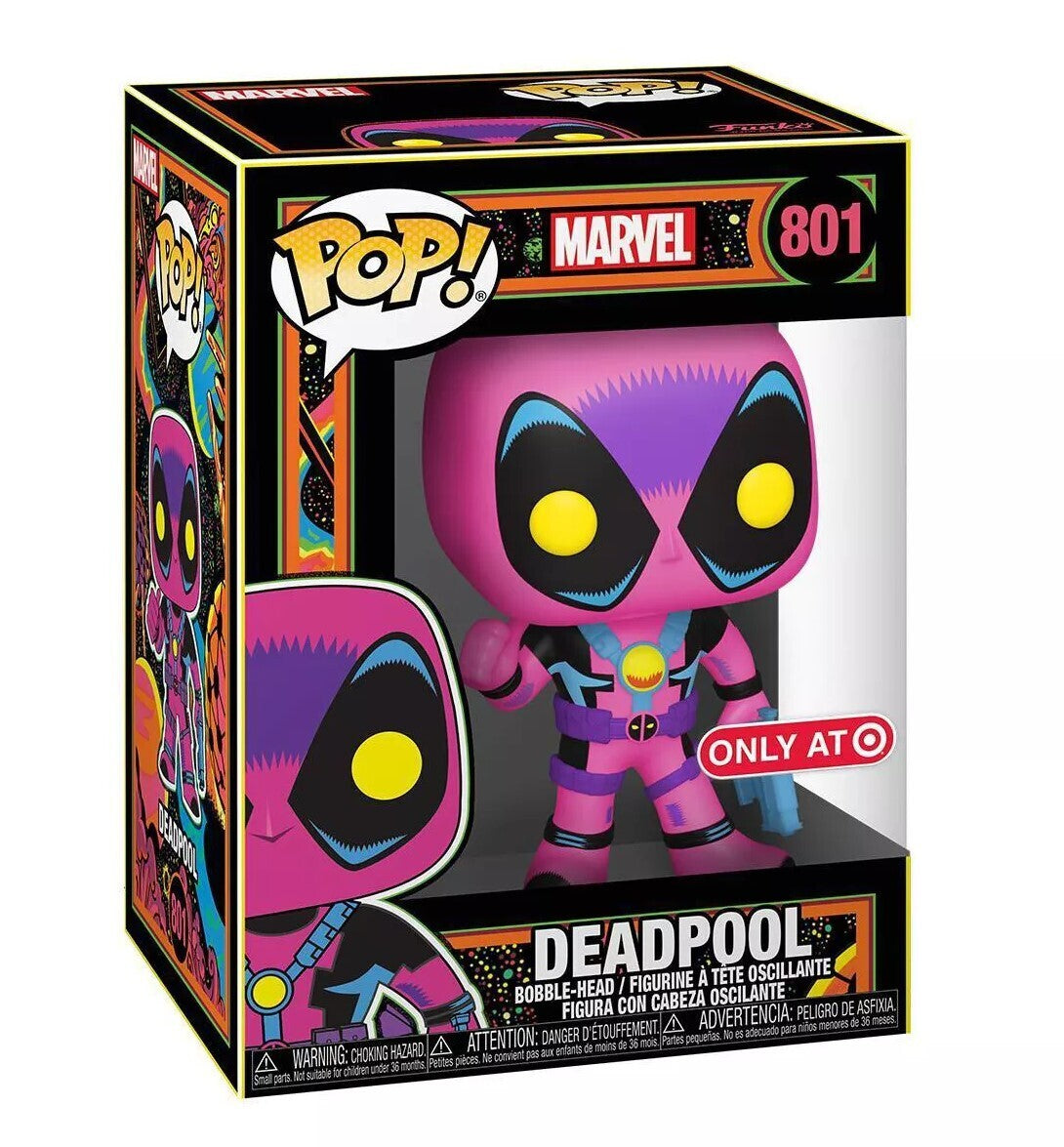 Marvel: Deadpool 801 Funko Pop (Blacklight)