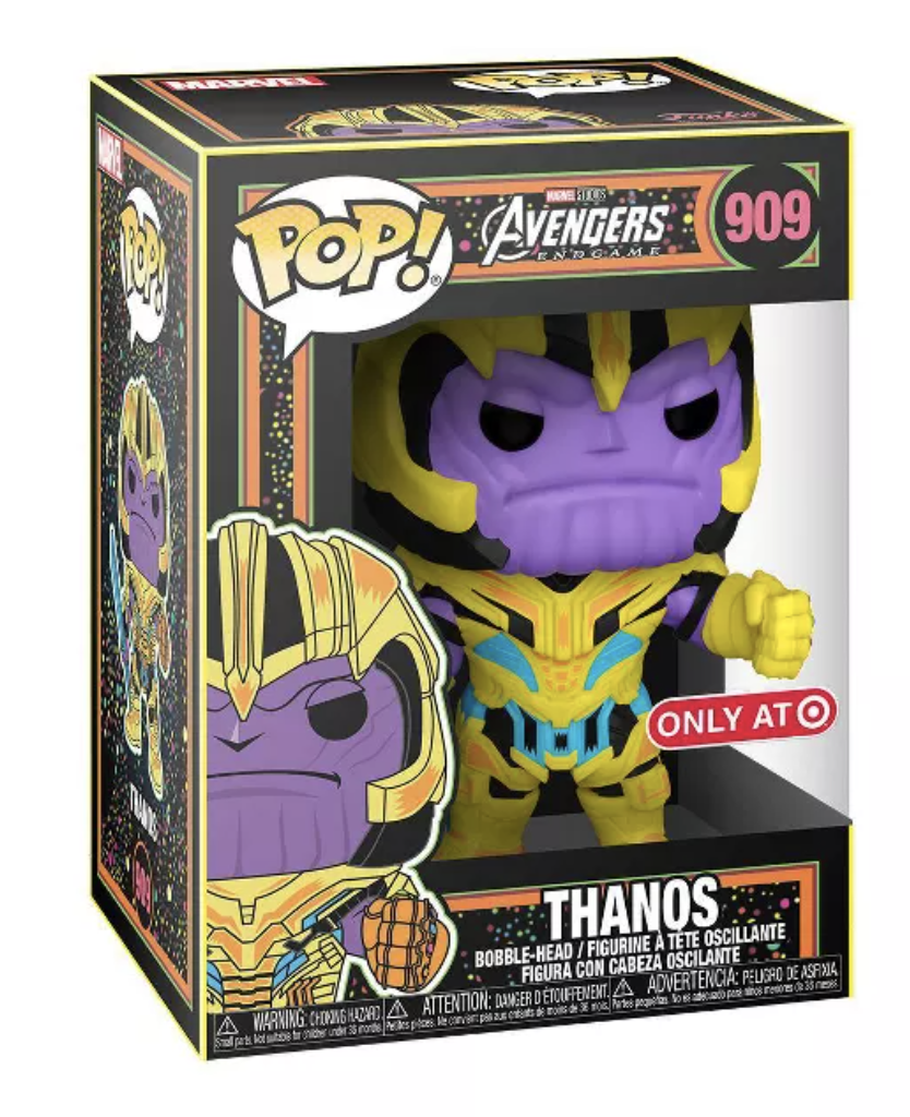 Marvel: Thanos 909 (Blacklight) Funko Pop