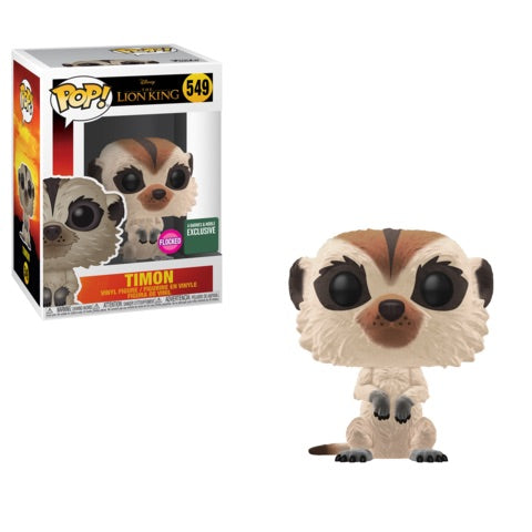 The Lion King Timon 549 Flocked Funko Pop