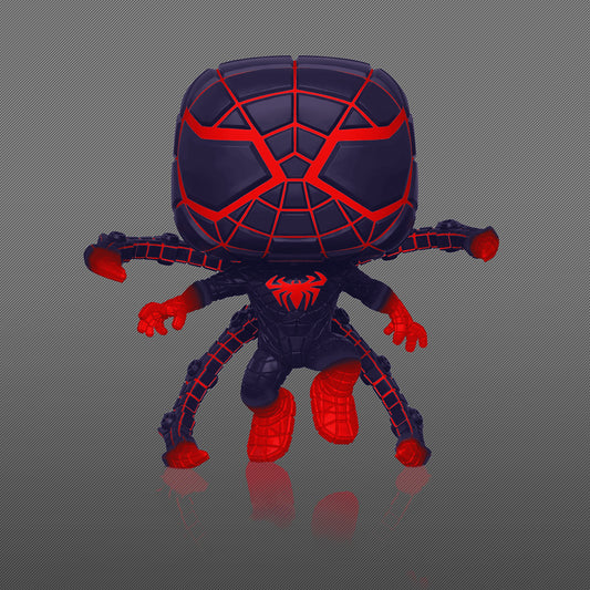 Marvel: Miles Morales Miles Morales 840 Funko Pop (Programmable Suit Pose) (Glow In The Dark)