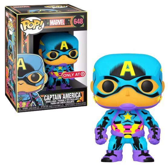 Marvel: Captain America 648 (Blacklight) Funko Pop