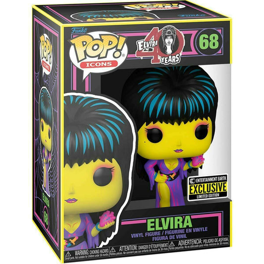 Elvira 40 Years: Elvira 68 (Blacklight) Funko Pop