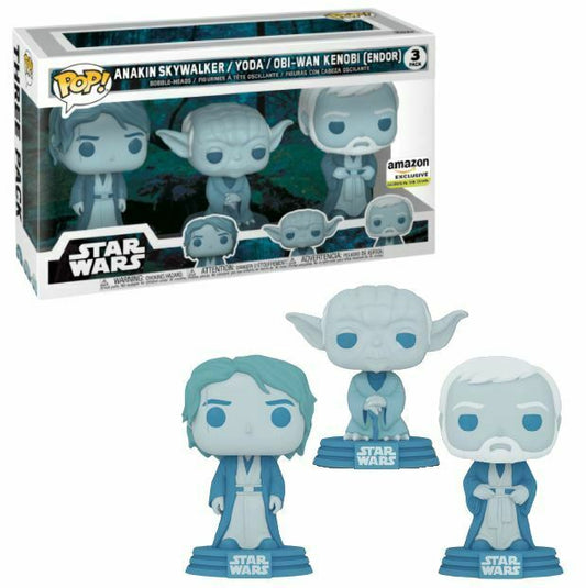 Star Wars Force Ghosts (GLOW) 3PK Funko Pop