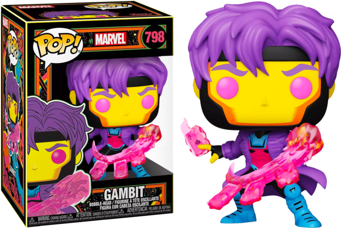 Marvel Black Light Gambit 798 Funko Pop