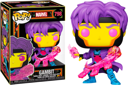 Marvel Black Light Gambit 798 Funko Pop