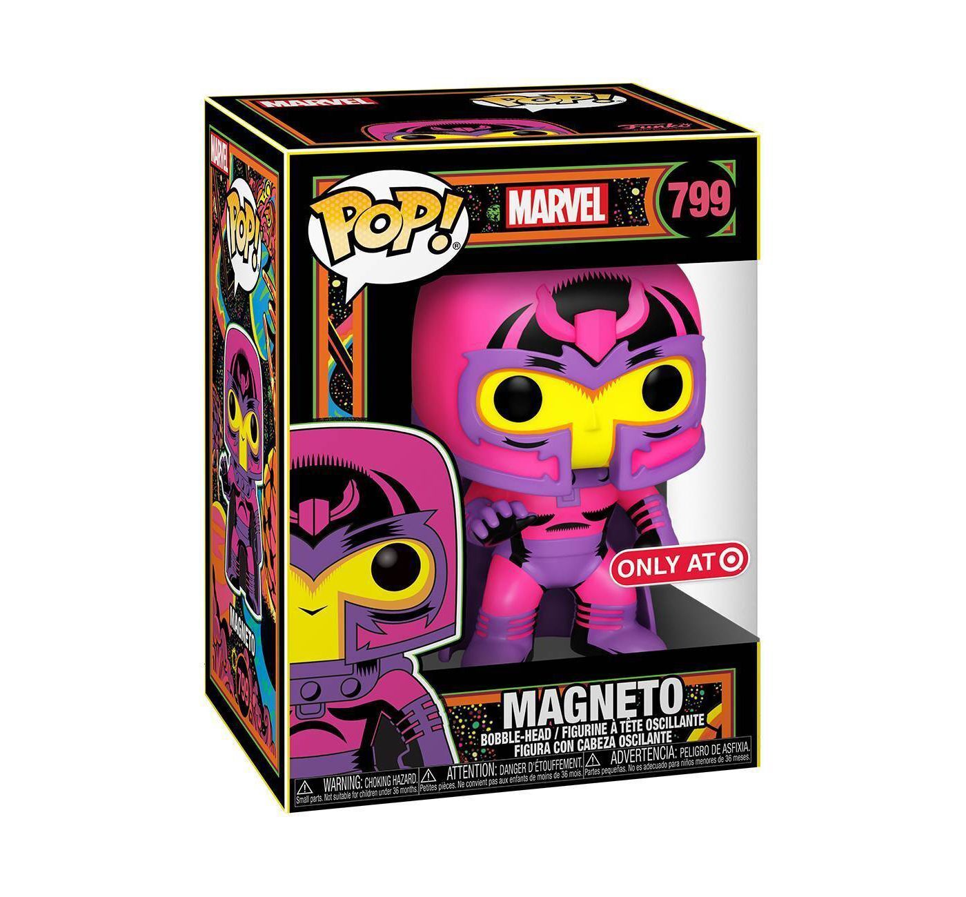 Marvel Black Light Magneto 799 Funko Pop