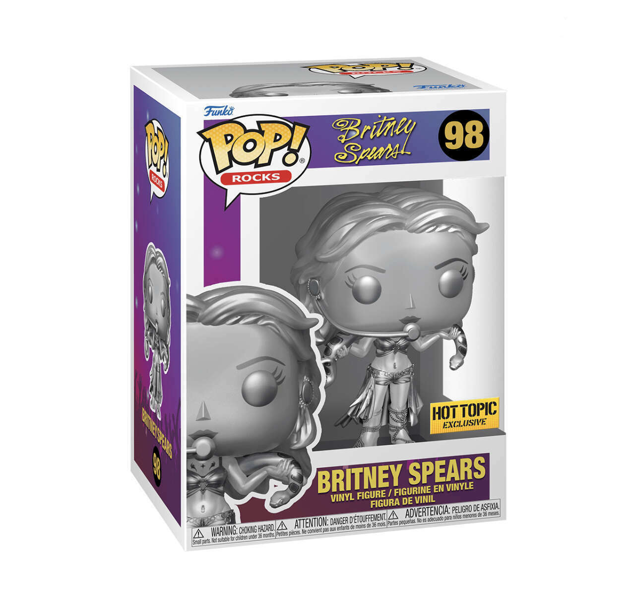 Britney Spears 98 Hot Topic Exclusive Funko Pop (Slave 4 U Platinum)